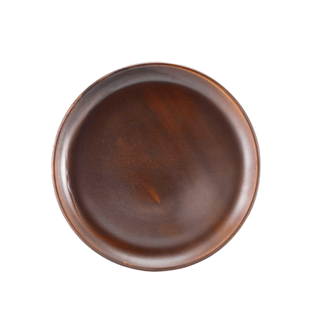 Terra Porcelain Rustic Copper Coupe Plate 27.5cm
