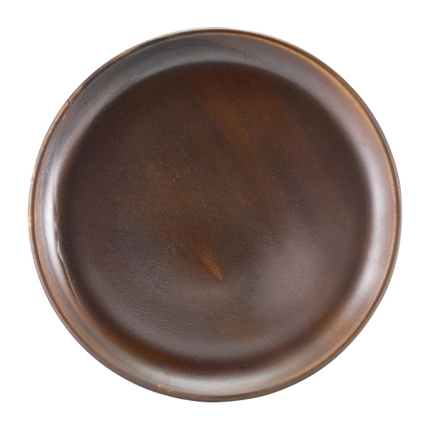 Terra Porcelain Rustic Copper Coupe Plate 27.5cm 6pk