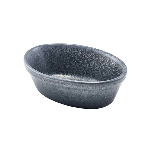 Forge Graphite Stoneware Oval Pie Dish 16cm