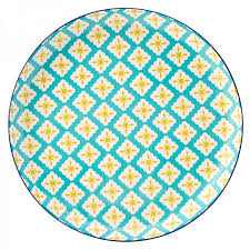 Cadiz Blue and Yellow Plate 10.5" 6 Pack