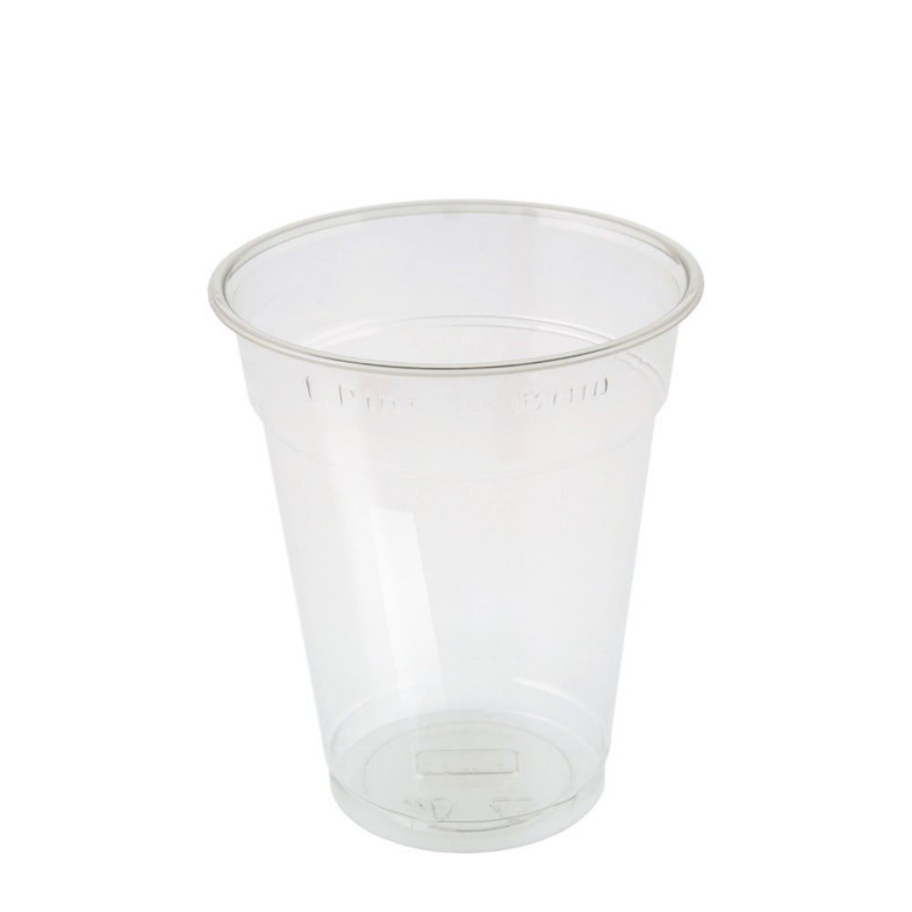 Compostable CE-Marked PLA Half Pint to Brim Cup - 1000pk