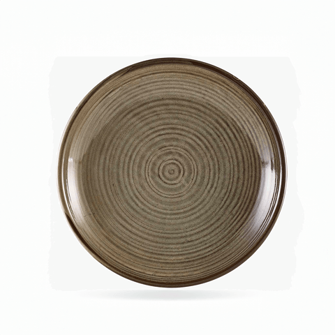 Terra Porcelain Grey Deep Coupe Plate 28cm