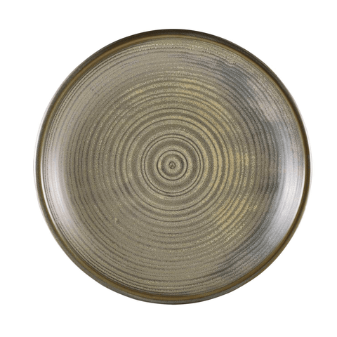 Terra Porcelain Matt Grey Deep Coupe Plate 28cm