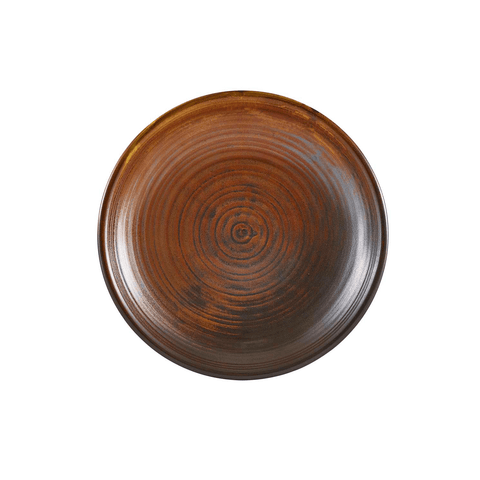 Terra Porcelain Rustic Copper Deep Coupe Plate 21cm