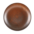 Terra Porcelain Rustic Copper Deep Coupe Plate 28cm