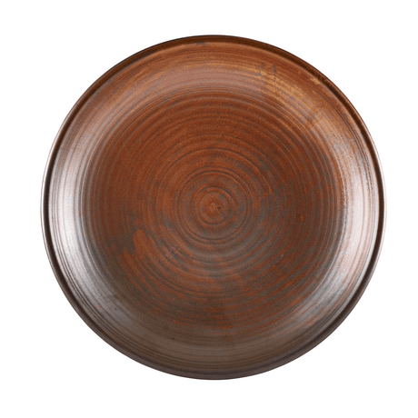 Terra Porcelain Rustic Copper Deep Coupe Plate 28cm
