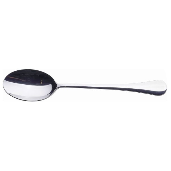Genware Slim Dessert Spoon 18/0 (Dozen)- Pack 1