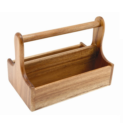 Genware Dark Wood Table Caddy