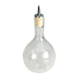 Dash Bottle Round Crackle Glass