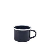 Enamel Mug Black with White Rim 12cl/4.2oz