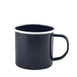 Enamel Mug Black with White Rim 36cl/12.5oz