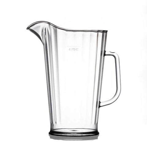 Polycarbonate Elite Jug 4pt Clear - 4pk