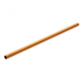 Copper Effect Stainless Steel Straw 8.5"(21.5CM) Pack 12