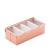 Copper Condiment Holder - 4 Inserts 11.75" (30cm)