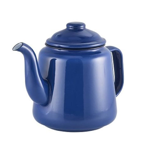 Falcon Enamel Tea Pot Blue 1ltr