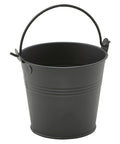 Galvanised Steel Serving Bucket 10cm Dia Matt Black