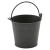 Galvanised Steel Serving Bucket 10cm Dia Matt Black