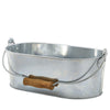 Galvanised Steel Oval Table Caddy 28x15.5x10cm