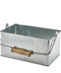 Galvanised Steel Rectangular Table Caddy 24.5x15.5x12.5cm