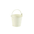 Galvanised Steel Serving Bucket 10cm  White