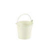 Galvanised Steel Serving Bucket 10cm  White