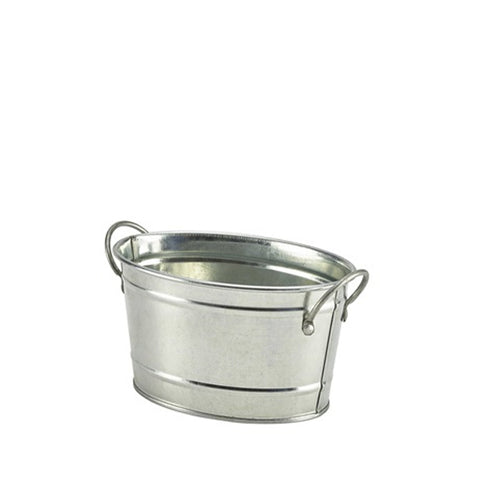 Galvanised Steel Serving Bucket 15.5 x 11 x 8.5cm