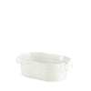 Galvanised Steel Serving Bucket White 23 x 15 x 7cm