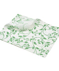 Greaseproof Paper Green Floral Print 25 x 20cm 1000pk