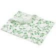 Greaseproof Paper Green Floral Print 25 x 20cm 1000pk