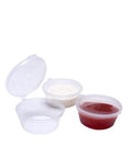 Hinged Sauce Cup/Pot 2oz - 1000 Pack