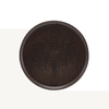 Terra Porcelain Black Low Presentation Plate 18cm