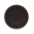 Terra Porcelain Black Low Presentation Plate 25cm