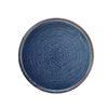 Terra Porcelain Aqua Blue Low Presentation Plate 25cm