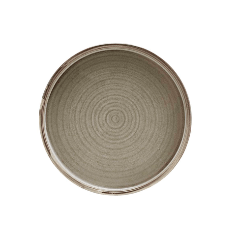 Terra Porcelain Grey Low Presentation Plate 18cm