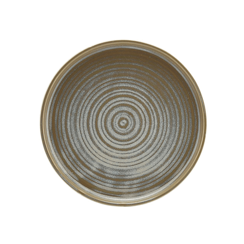 Terra Porcelain Matt Grey Low Presentation Plate 21cm