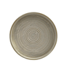 Terra Porcelain Matt Grey Low Presentation Plate 25cm