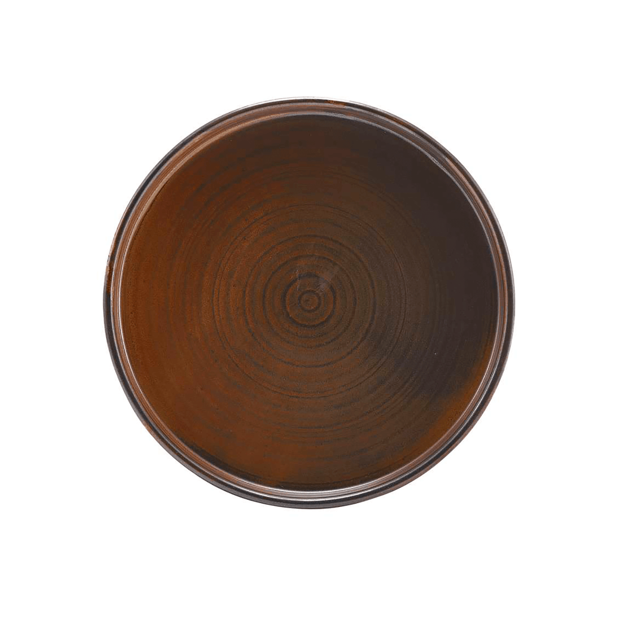 Terra Porcelain Rustic Copper Low Presentation Plate 18cm
