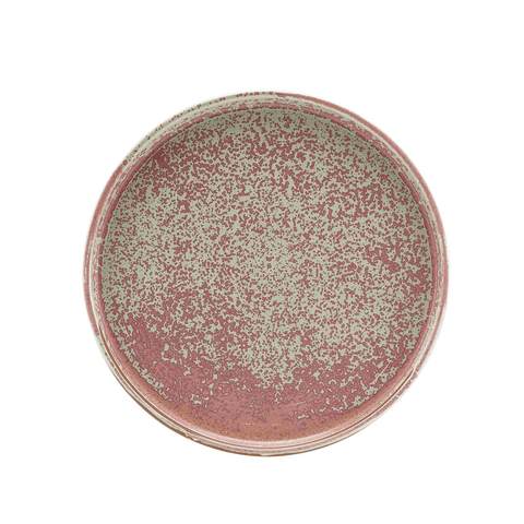 Terra Porcelain Rose Low Presentation Plate 25cm