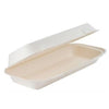 Long White Bagasse Food Box Fish and Chip Box 13" x 6" 250pk