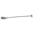 Matt Pewter Effect Cocktail Mixing Spoon with Crusher 11" (28cm)
