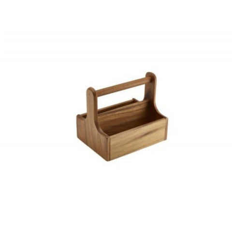 Medium Dark Wood Table Caddy