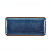 Terra Porcelain Aqua Blue Narrow Rectangular Platter 36 x 16.5cm