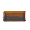 Terra Porcelain Rustic Copper Narrow Rectangular Platter 31 x 14cm