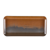 Terra Porcelain Rustic Copper Narrow Rectangular Platter 36 x 16.5cm