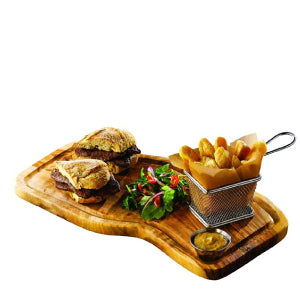 Olive Wood Serving Board w/ groove 40 x 21cm