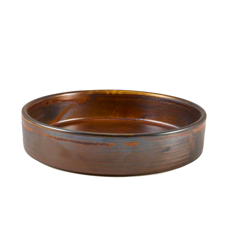 Terra Porcelain Rustic Copper Presentation Bowl 18cm