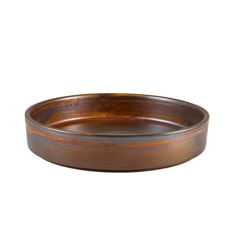 Terra Porcelain Rustic Copper Presentation Bowl 20.5cm