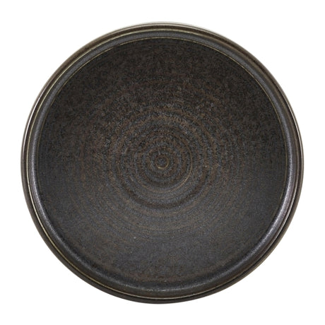 Terra Porcelain Black Coupe Plate 27.5cm 6pk