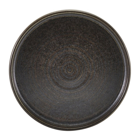 Terra Porcelain Black Coupe Plate 27.5cm 6pk