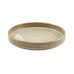 Terra Porcelain Matt Grey Presentation Plate 18cm